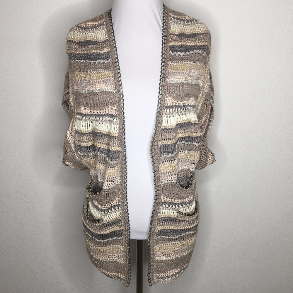 leifsdottir Hand knit Striped Sweater Size Small